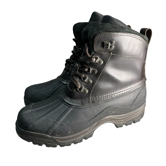 Thinsulate Explorers Insulation Boots Men Size 9 Leather Rubber Winter Snow Rain - Picture 6 of 14